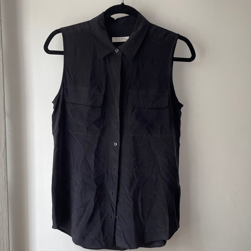 Equipement silk sleeveless shirt